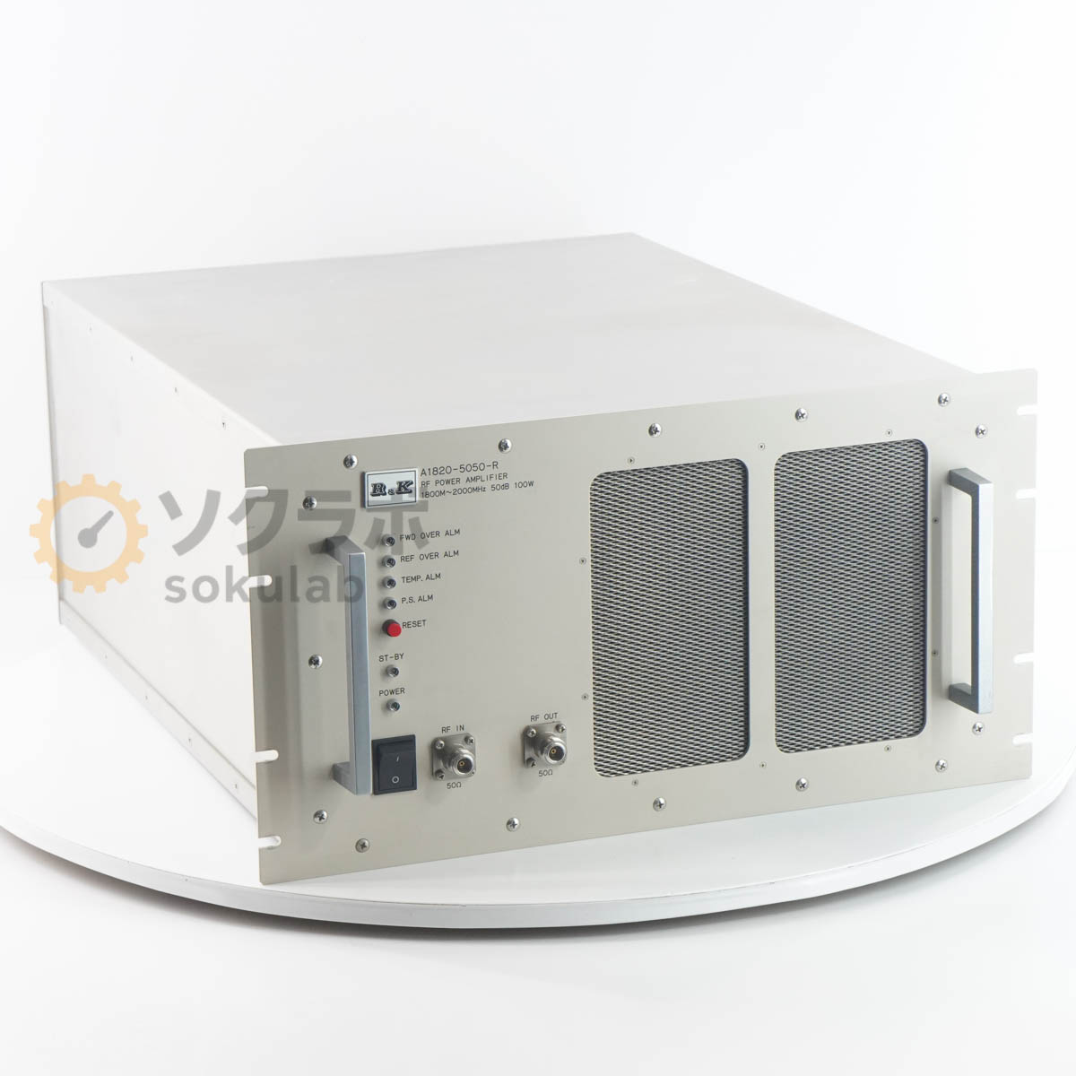 【中古】[DW]8日保証 R＆K A1820-5050-R RF POWER AMPLIFIER RF増幅器 RFパワーアンプ 1800M~2000MHz 5..
