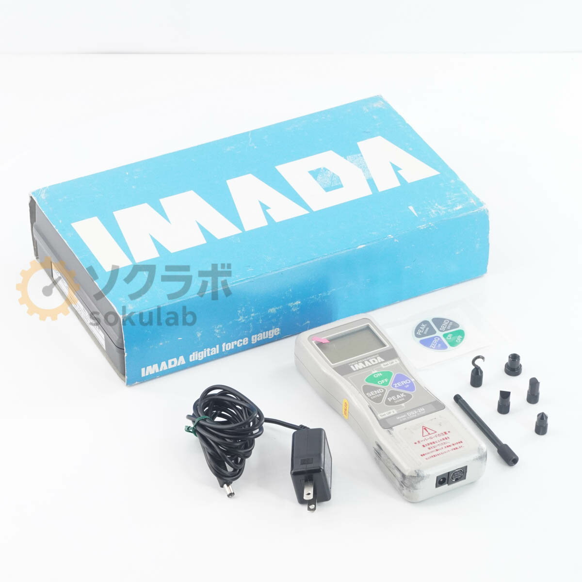 š[DW]8ݾ IMADA DS2-2N Digital Force Gauge ǥե 0-2N 0-200gf ACץ [07380-0244]