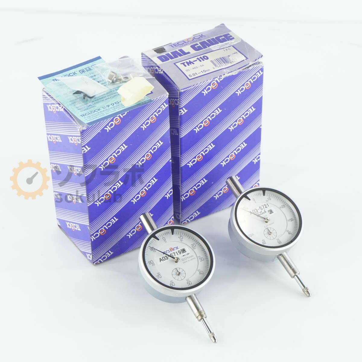 Rakuten - 【中古】[DW]8日保証 セット Teclock TM-110 DIAL GAUGE ダイヤルゲージ 0.01-10mm 0.01mm [07347-0222]