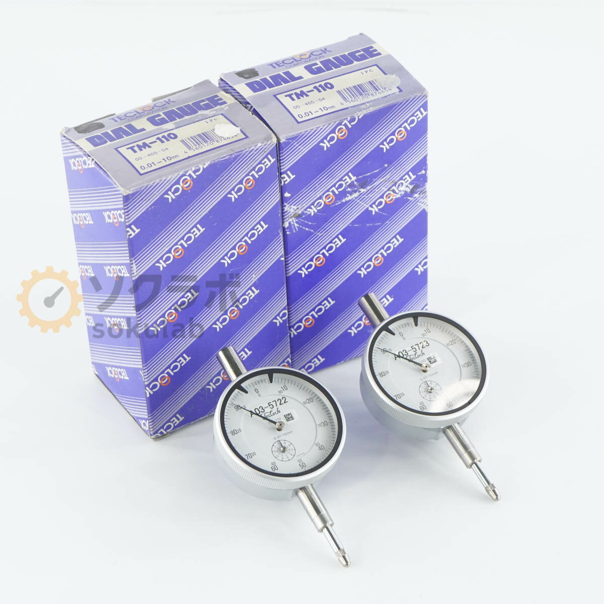 乐天商城 - 【中古】[DW]8日保証 2個セット Teclock TM-110 DIAL GAUGE ダイヤルゲージ 0.01-10mm [07347-0243]