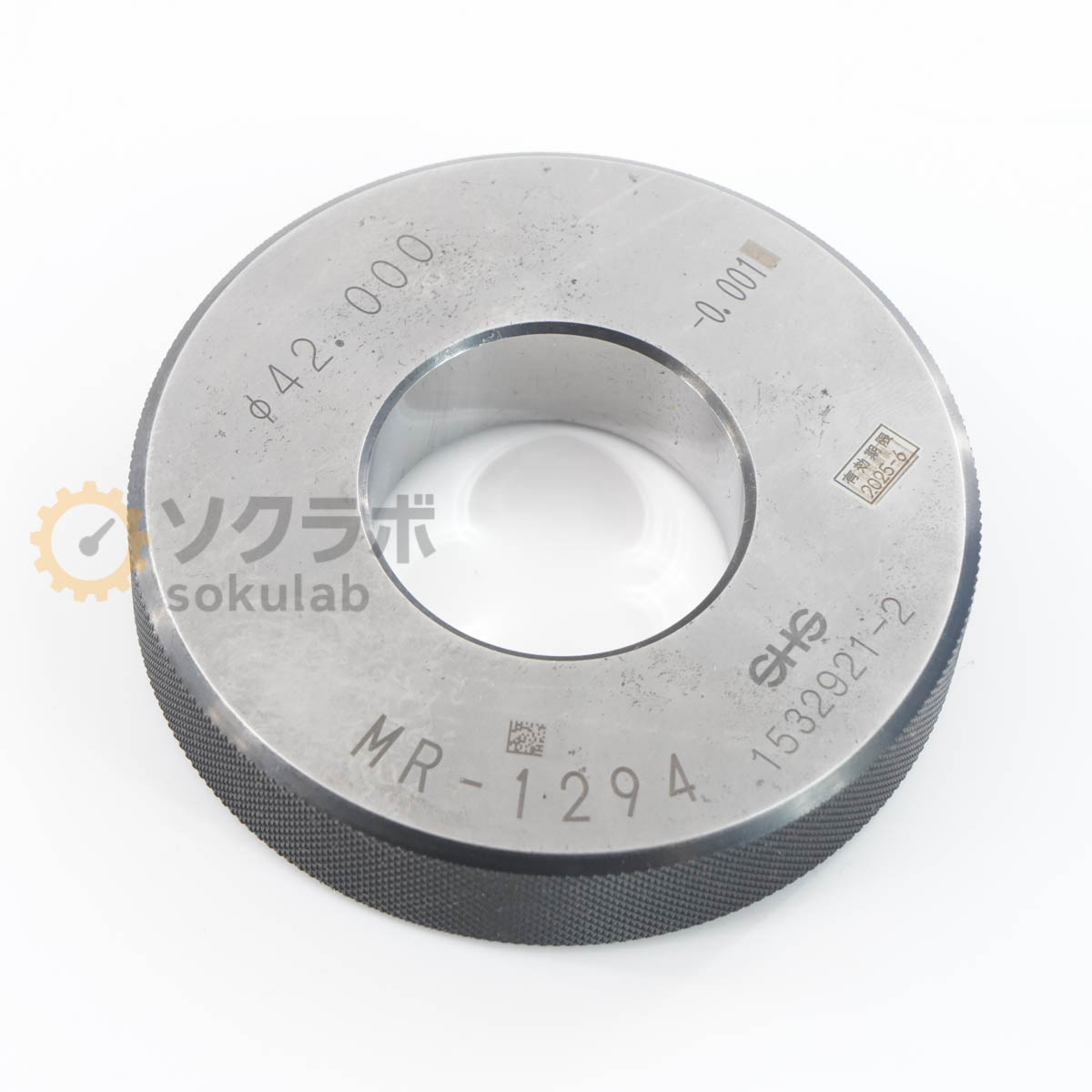 【中古】[DW]8日保証 SHS 測範社 φ42.000 -0.001 Master Ring Gauge マスターリングゲージ セットリング [07347-0298]