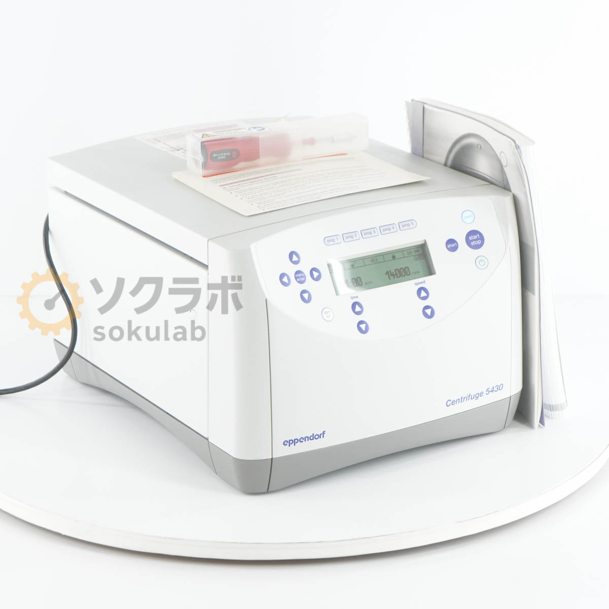 【中古】[DW]8日保証 回転確認済 eppendorf Centrifuge 5430 卓上遠心機 遠心分離機 遠心機 FA-45-24-1..