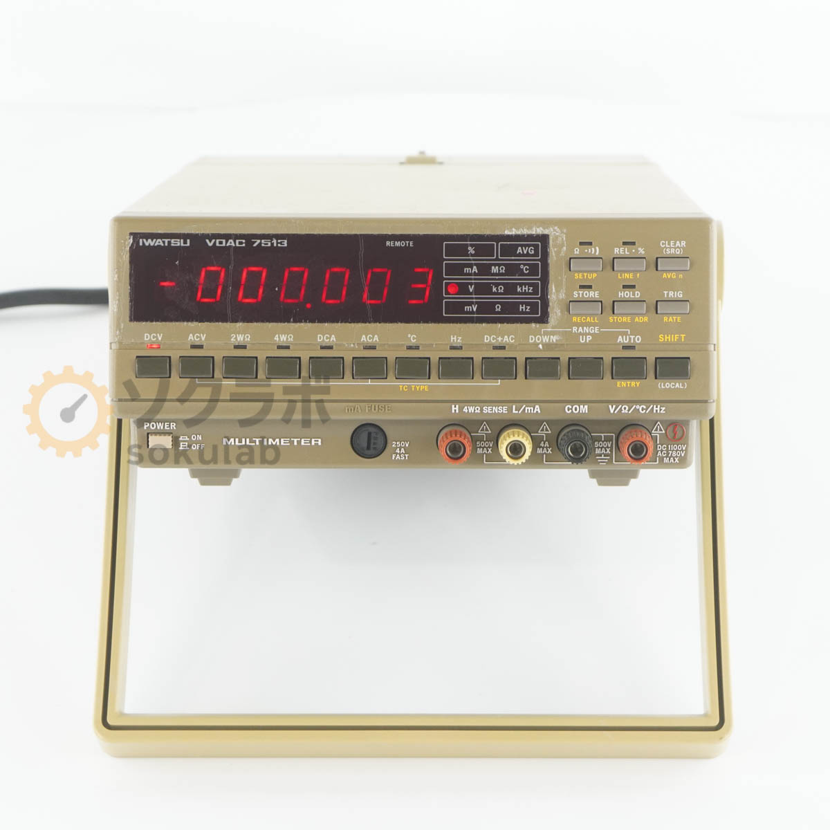 ����š�[DW] IWATSU VOAC 7513 DIGITAL MULTIMETER DMM �ǥ�����ޥ���᡼���� SC-303A �谷������ [07641-0101]