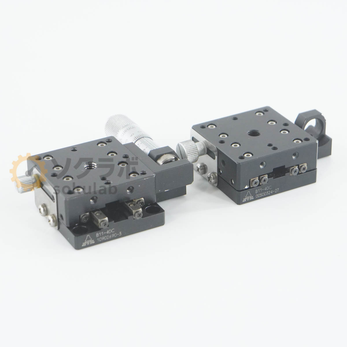 Rakuten - 【中古】[DW]8日保証 2個セット SURUGA SEIKI B11-40C Stage ステージ部品 手動ステージ X軸 クロスローラガイド 40mm [07641-0182]