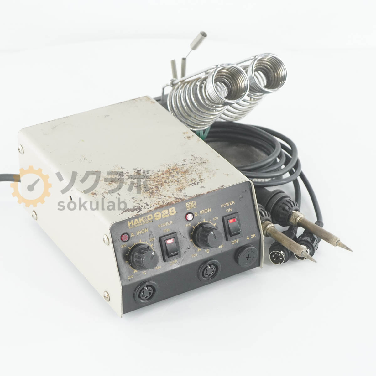 乐天商城 - 【中古】[DW]8日保証 HAKKO 928 928MME-ESD SOLDERING STATION はんだごて ステーションタイプ はんだこて 半田ごて 半田こて 900 631 [07707-0076]