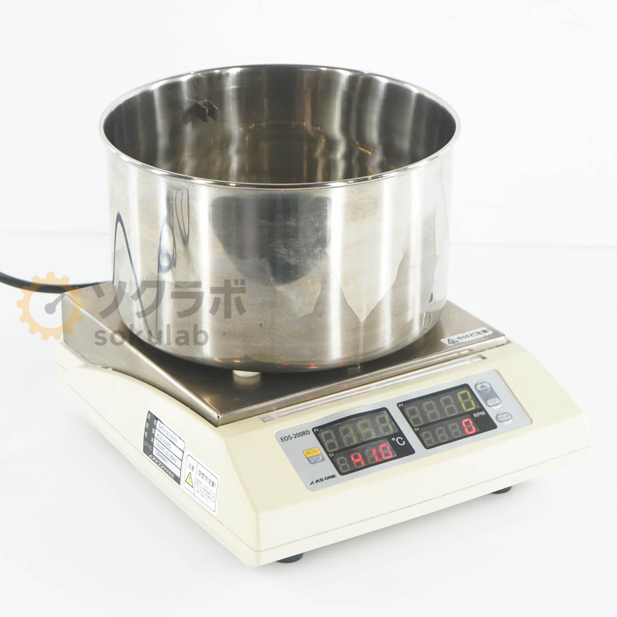 【中古】[DW]8日保証 AS ONE EOS-200RD BATH STIRRER ECオイルバススターラー 電源コード [07754-0045]