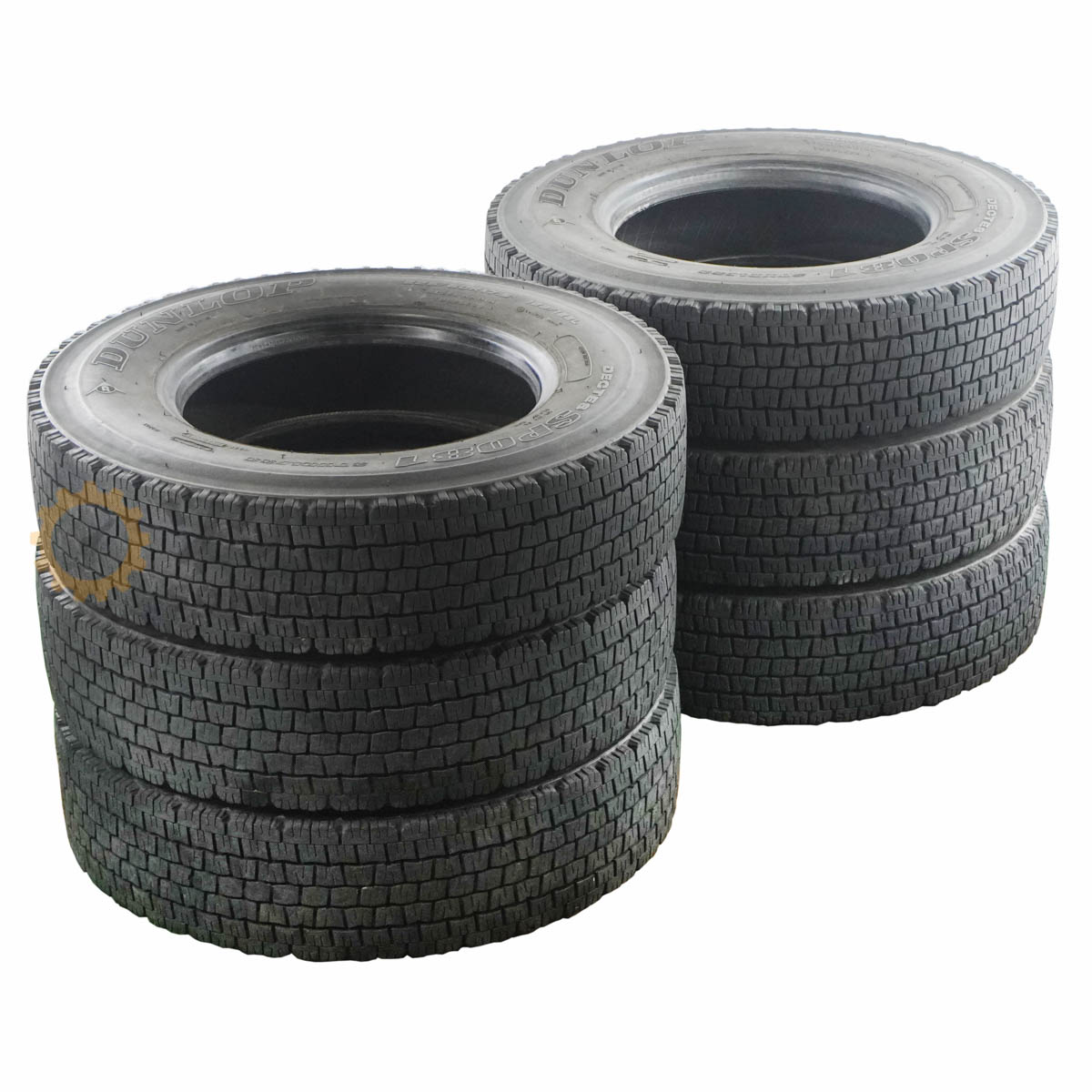 乐天商城 - 【中古】[PG]8日保証 6本セット DUNLOP 225/80R17.5 123/122L DECTES SP081 タイヤ スタッドレス [07272-0010]
