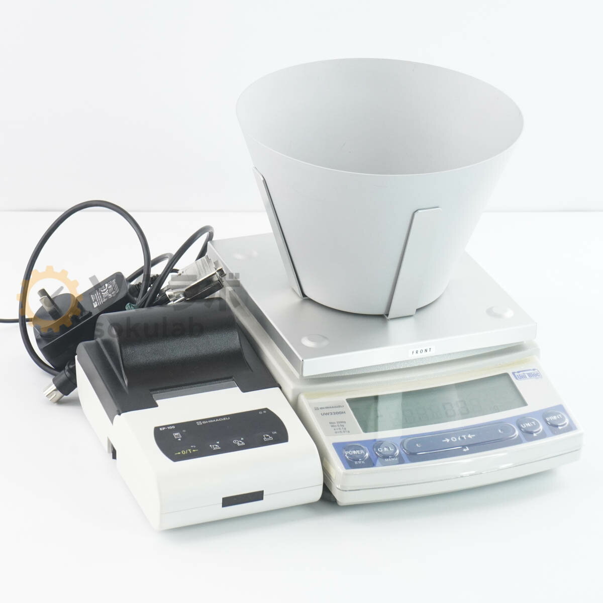 【中古】[DW]8日保証 SHIMADZU UW2200H ELECTRONIC BALANCE 電子天秤 電子天びん EP-100 ひょう量2200g..