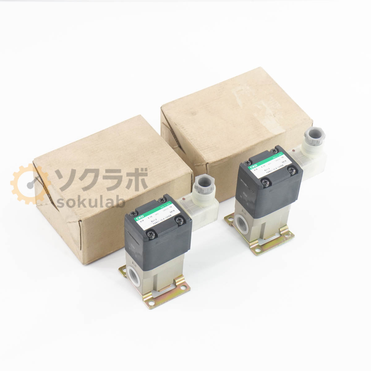 乐天商城 - 【中古】[PG]8日保証 2個セット CKD FAB51-15-8-12HSB FAB 電磁弁 圧縮空気用直動式2ポート電磁弁 ジャストフィットバルブ [07963-0068]