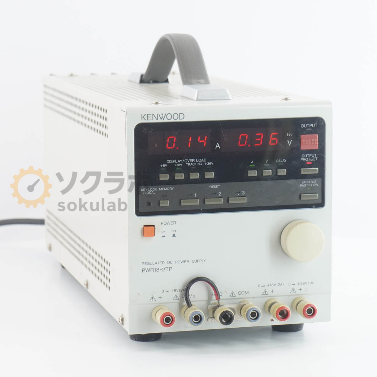 【中古】 JB 保証なし KENWOOD PWR18-2TP PWR-P REGULATED DC POWER SUPPLY 多出力直流安定化電源 DC電源 直流電源 07734-0046