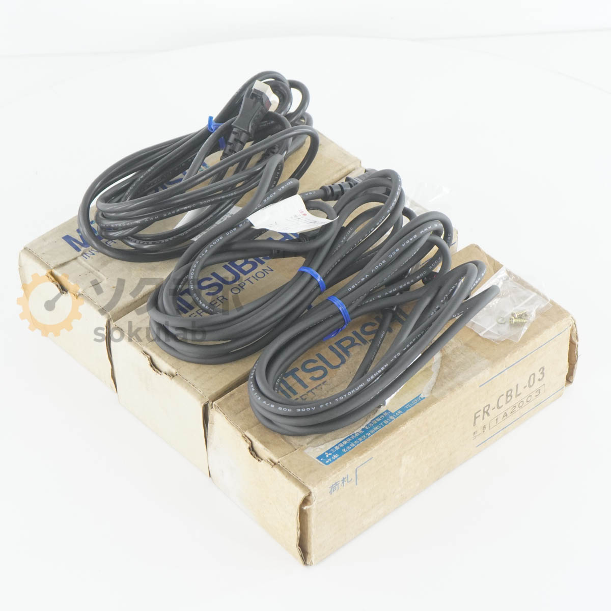 Rakuten - 【中古】[PG]8日保証 3本セット MITSUBISHI FR-CBL-03 INVERTER OPTION CABLE FREQROL インバーター 接続ケーブル [07963-0058]