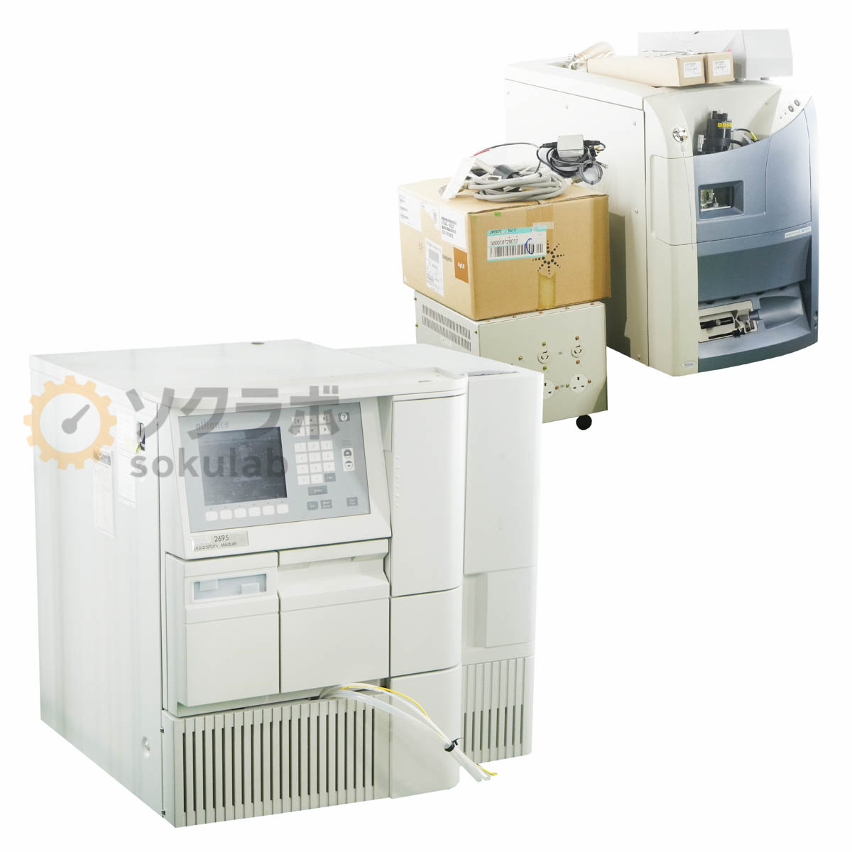【中古】[JB]保証なし セット Waters 2695 alliance HPLC MS Separations Module 液クロ 質量分析計 Li..