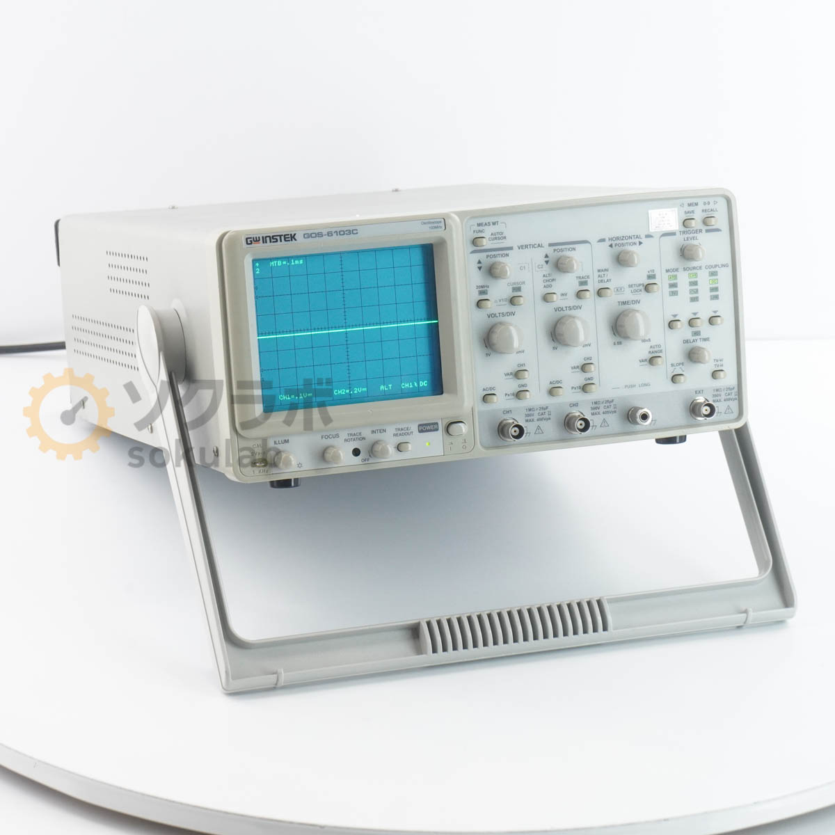 製造番号:EL900718 仕様:商品サイズ:100MHz【保証なし】全ての機能が動作するか等の詳細な状態が分かりかねるため現状販売とさせていただきます。通電した場合は、通電した状態の写真を掲載しておりますので写真にてご確認ください。現状での販売となりますので、記載の有無に関わらず保証は一切おつけ出来ませんのでご了承ください。詳細は写真にてご確認ください。【当商品について】100MHz【外観・動作・補足コメント】やや傷や汚れがあります。当店では詳細な動作は未確認です。電源コードは付属いたしません。【サイズ】高さ19.00cm×幅35.00cm×奥行44.00cm　重さ約9.00kg【サイズ補足】