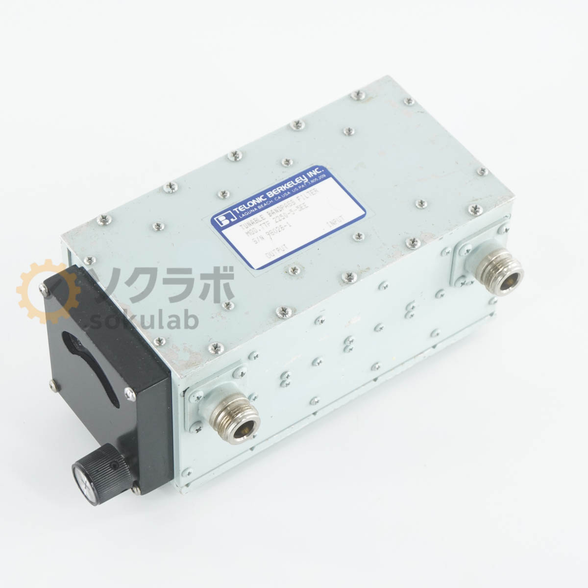【中古】[DW]8日保証 TELONIC BERKELEY TTF 2250-5-5EE TTF2250-5-5EE TUNABLE BANDPASS FILTER チューナブルバンドパスフィルター [07918-0123]