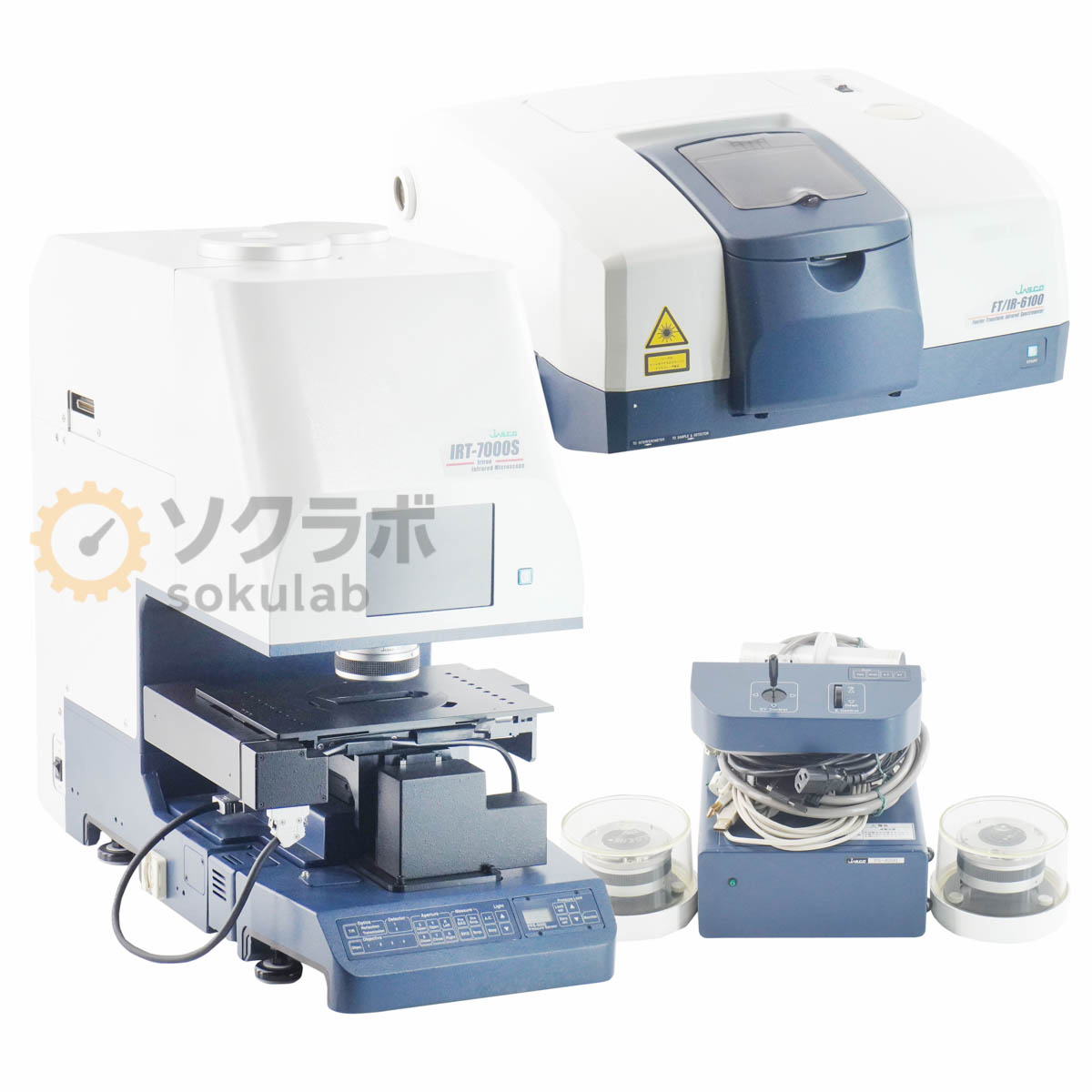 【中古】[JB]保証なし セット JASCO IRT-7000S FT/IR-6100 IRT-7000 Irtron Infrared Microscope FTIR Fourier Transform Infrared ...[07822-0001]