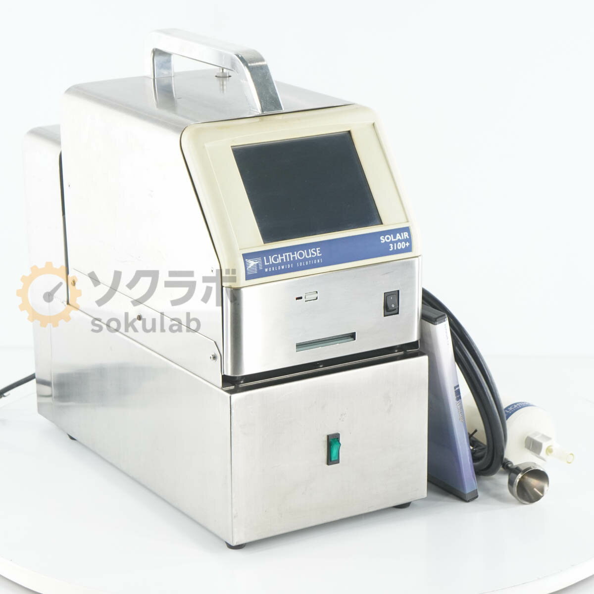 【中古】[JB]保証なし LIGHTHOUSE Solair 3100＋ SOLAIR3100 ＋ Airborne Particle Counter 空気中パーティクルカウンター 電源コー...[07822-0002]