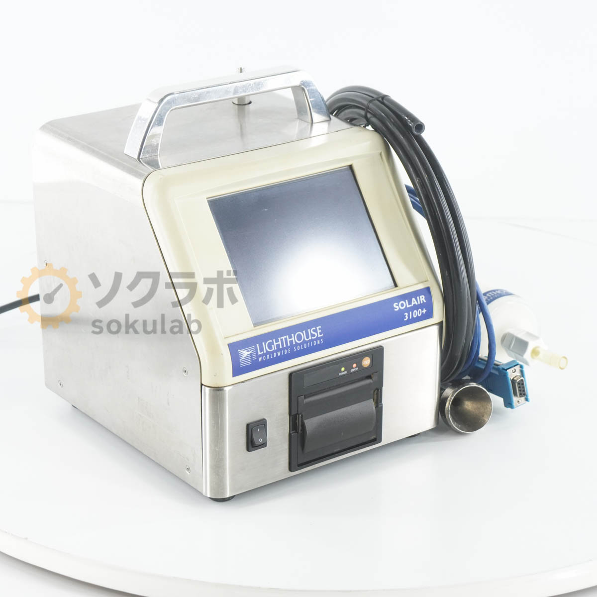 【中古】[JB]保証なし LIGHTHOUSE Solair 3100＋ SOLAIR3100 ＋ Airborne Particle Counter 空気中パーティクルカウンター 電源コード [07822-0003]
