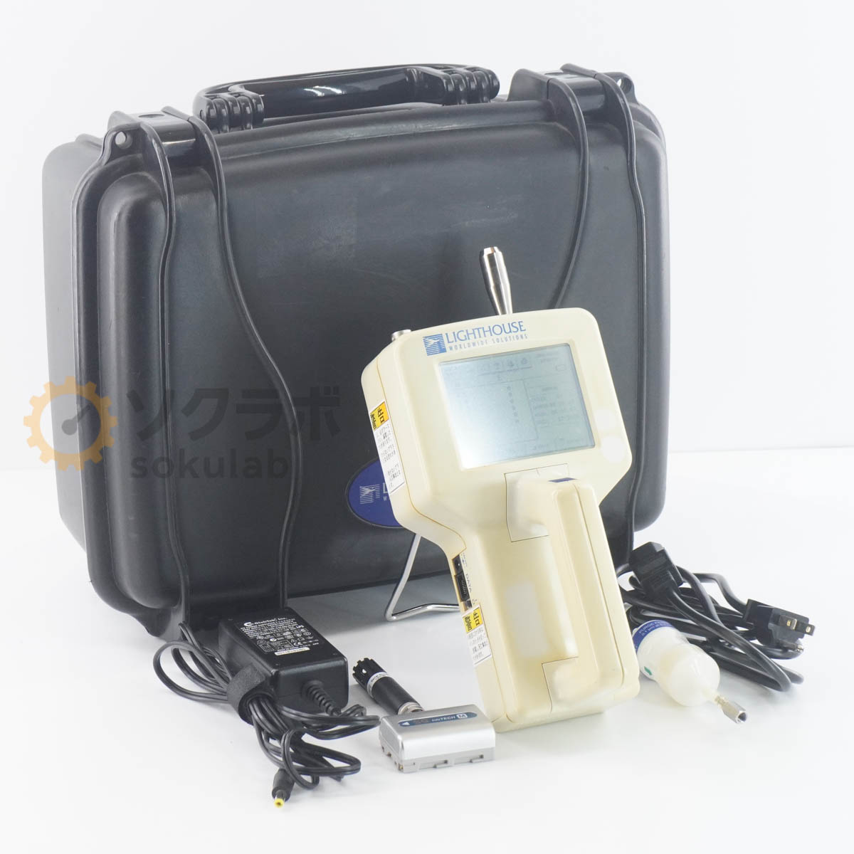 【中古】[JB]保証なし LIGHTHOUSE HANDHELD 5016 Airborne Particle Counter パーティクルカウンター ハンドヘルド ACアダプター 電...[07919-0078]