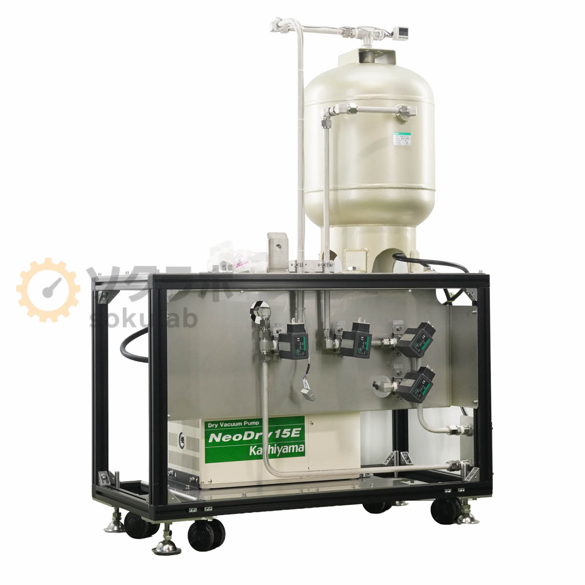 【中古】[DW]8日保証 Kashiyama NeoDry15E NeoDry E 15E 真空ポンプ 空冷ドライ真空ポンプ Dry Vacuum Pump CKD AT-24 [07919-0117]