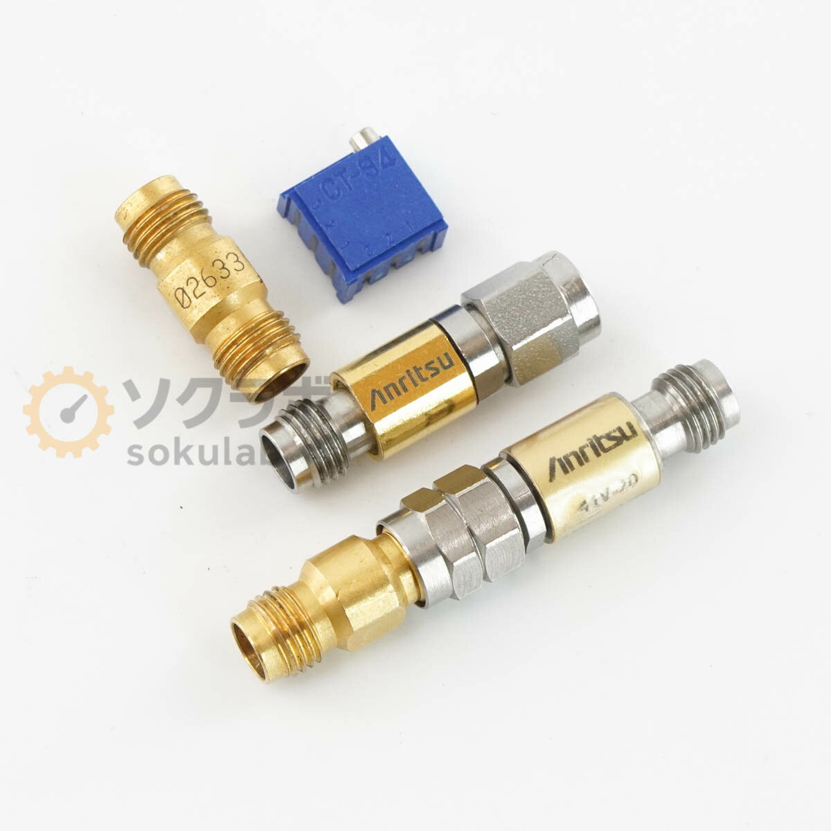 【中古】[DW]8日保証 セット Anritsu 41V-20 34VFK50 ATTENUATOR ADAPTER アッテネーター 減衰器 アダプター [07918-0186]