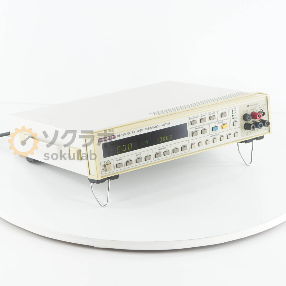 【中古】[DW]8日保証 ADVANTEST R8340 ULTRA HIGH RESISTANCE METER 抵抗計 デジタル超高抵抗/微少電流計 エレクトロメーター [08055-0059]