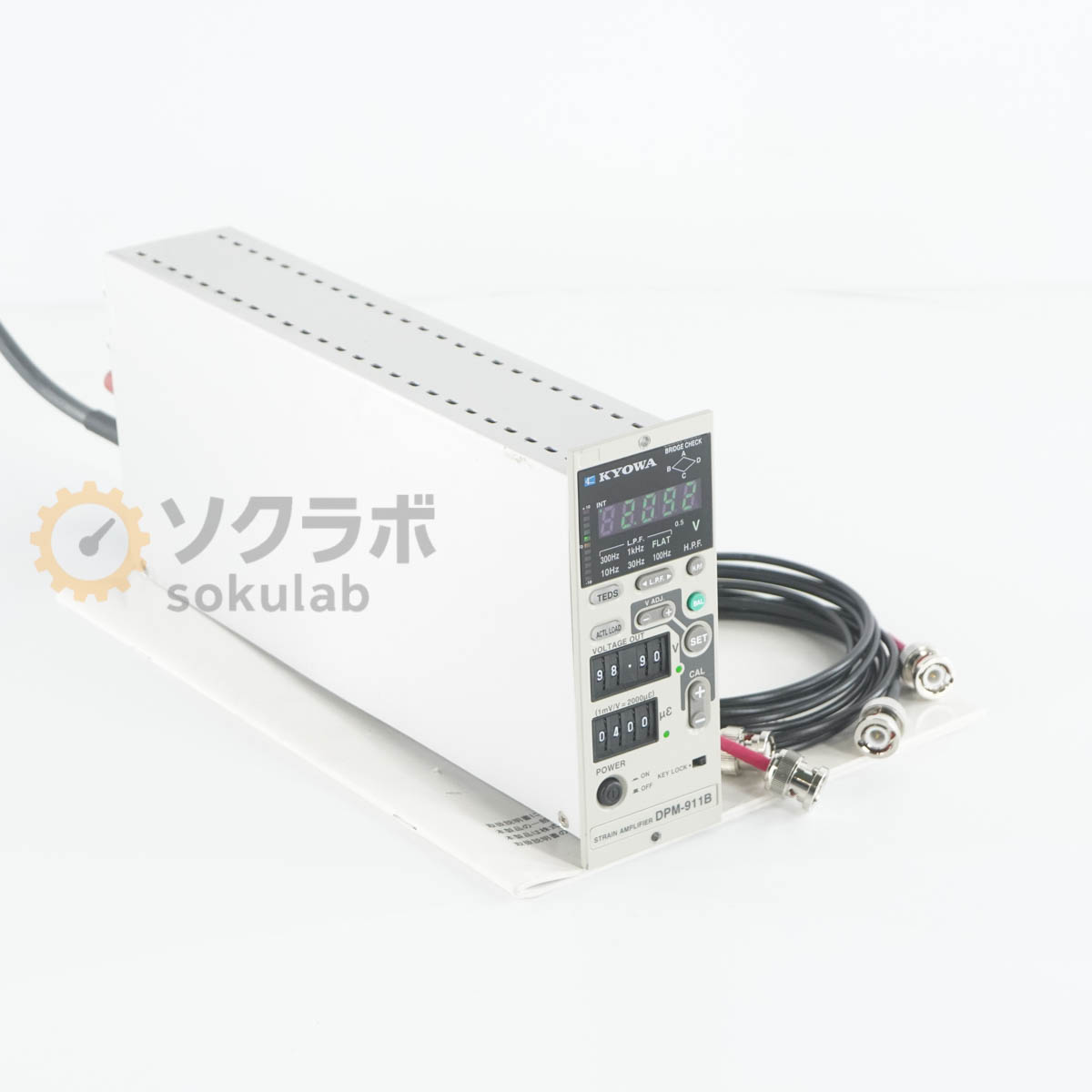 Rakuten - 【中古】[JB]保証なし KYOWA DPM-911B DPM-900 STRAIN AMPLIFIER 動ひずみ測定器 ストレインアンプ 電源コード 取扱説明書 [08023-0080]