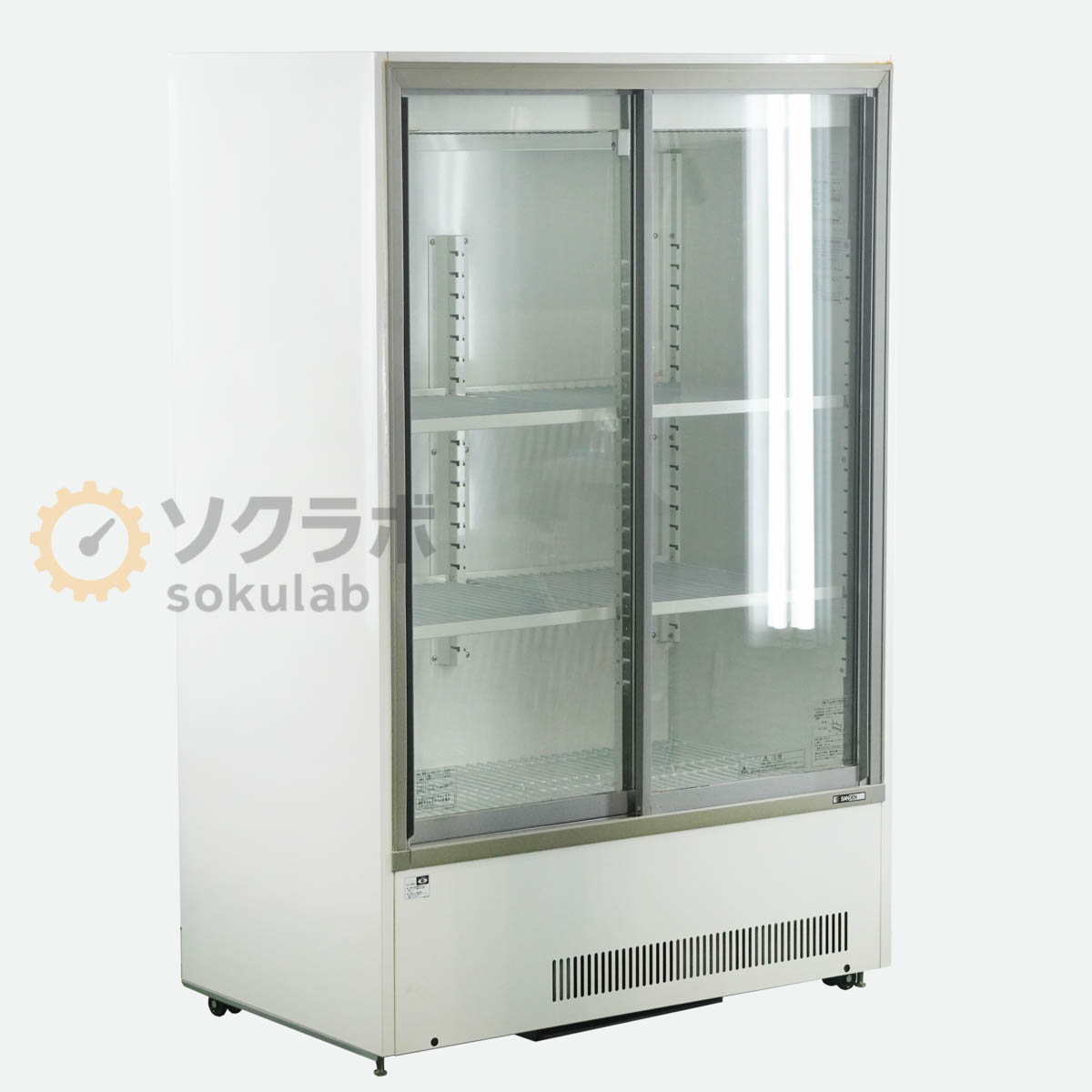 【中古】[PG]8日保証 冷却確認済 サンデン リテールシステム MU-195XE MU-195XE-B 冷蔵ショーケース 354L [07619-0065]