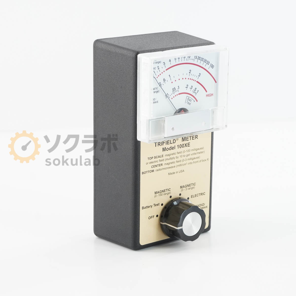 【中古】[DW]8日保証 AlphaLab 100XE TRIFIELD METER トリフィールドメーター 電磁波測定器 [08283-0003]