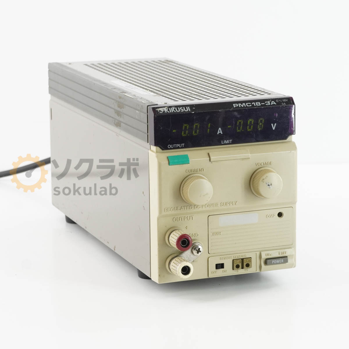 Rakuten - 【中古】[JB]保証なし KIKUSUI PMC18-3A PMC-A REGULATED DC POWER SUPPLY 直流安定化電源 DC電源 直流電源 0~18V 3A [08218-0038]