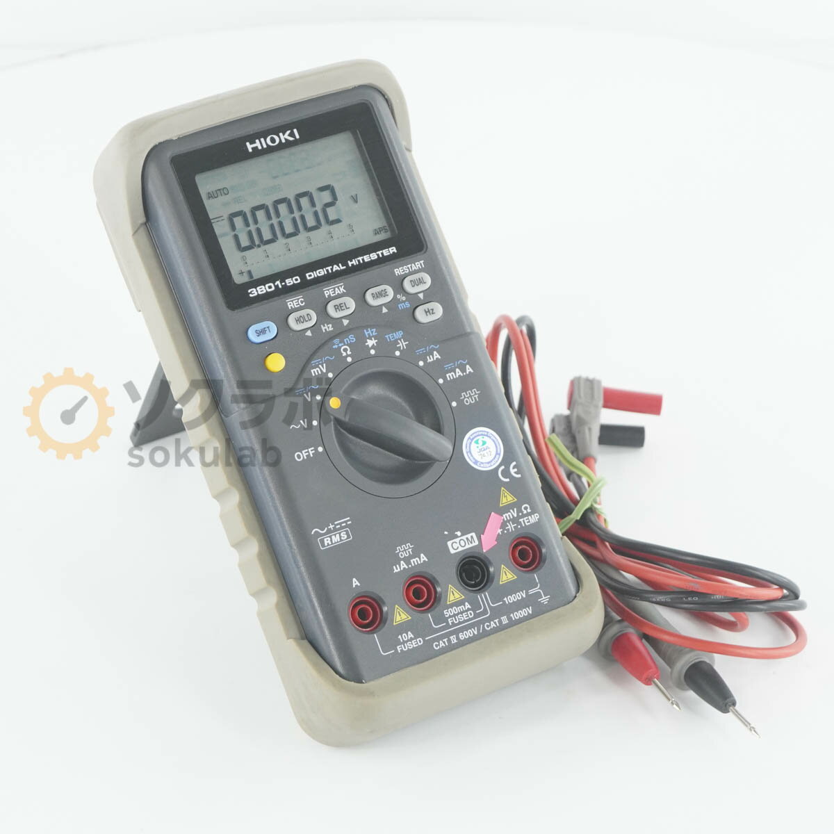 【中古】[DW]8日保証 12/2024CAL HIOKI 3801-50 DIGITAL HiTESTER デジタルハイテスター TT88-1 [08191-0004]