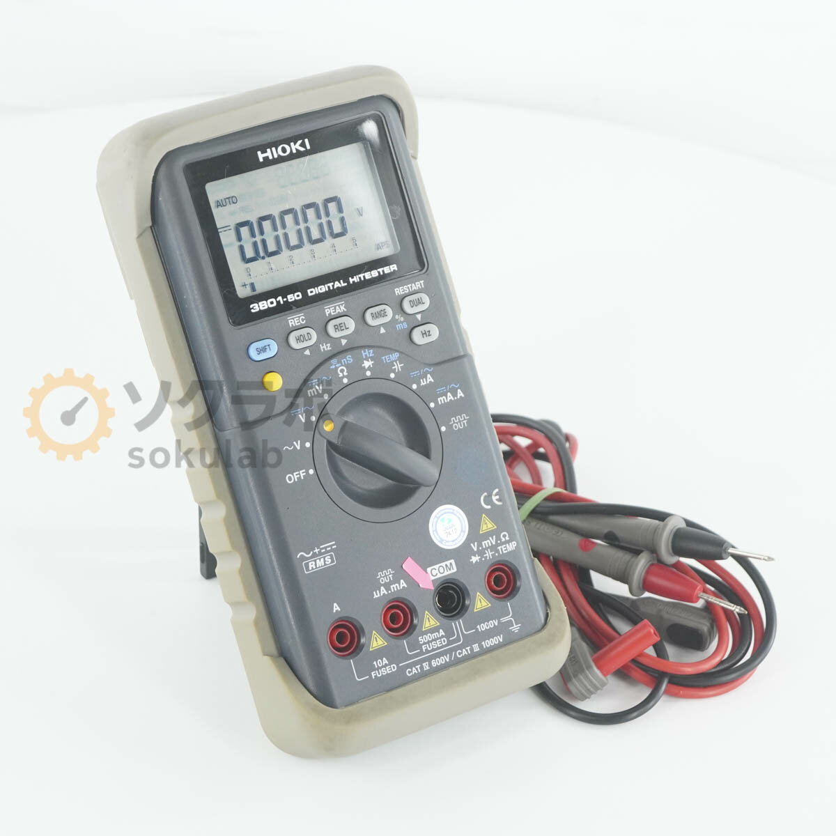 【中古】[DW]8日保証 12/2024CAL HIOKI 3801-50 DIGITAL HiTESTER デジタルハイテスター TT88-1 [08191-0089]