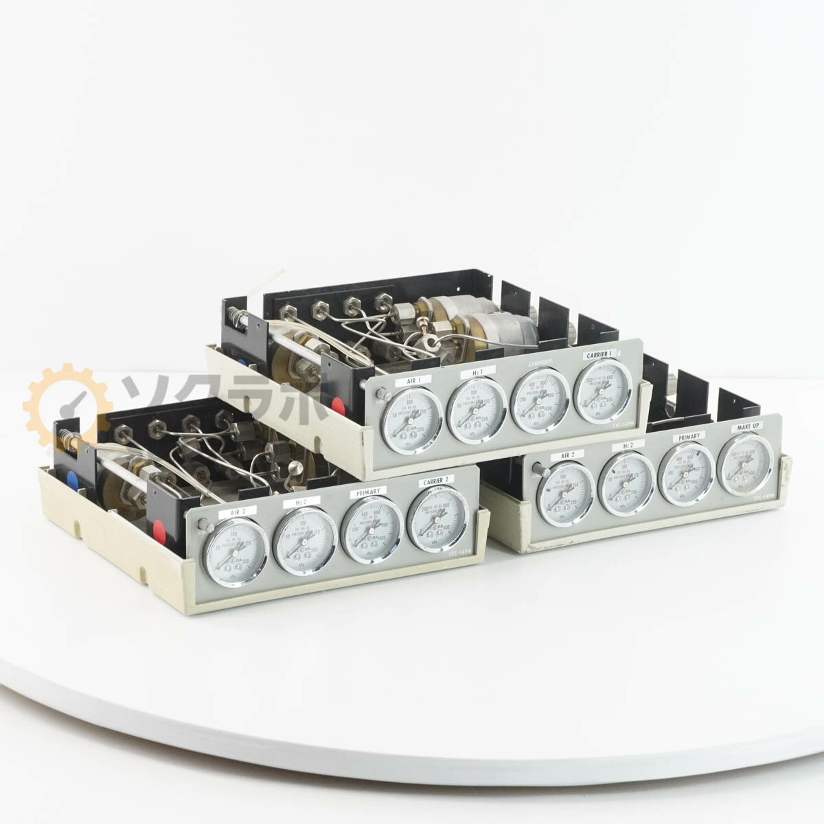 乐天商城 - 【中古】[DW]8日保証 3台セット SHIMADZU CFC-14PM Flow Controller for GC Gas Chromatograph フローコントローラー ガスクロマト...[07902-0088]