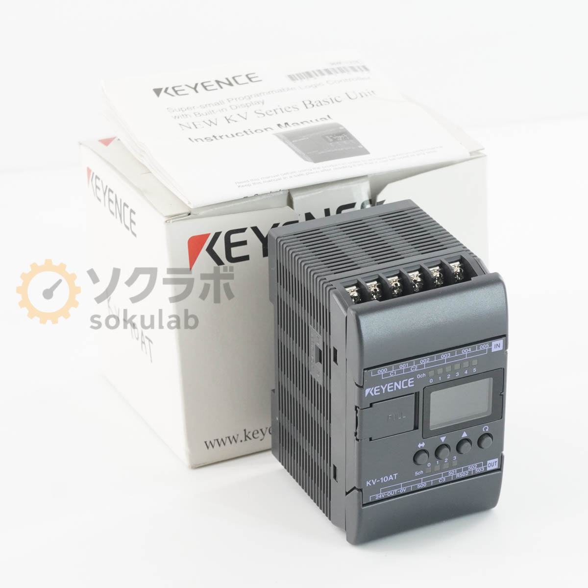 Rakuten - 【中古】[PG]8日保証 KEYENCE KV10-AT PLC プログラマブルコントローラー 基本ユニット 取扱説明書 [08100-0038]