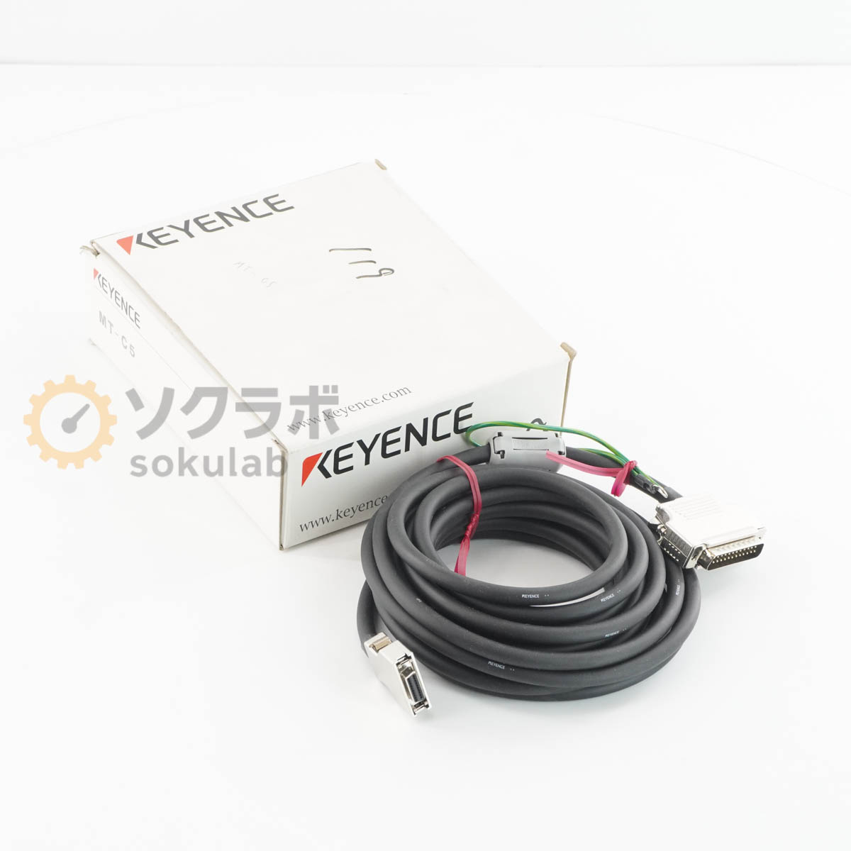 Rakuten - 【中古】[PG]8日保証 KEYENCE MT-C5 三菱電機 A/FX プロコンポート直結ケーブル 5m PLC Cable [08100-0044]