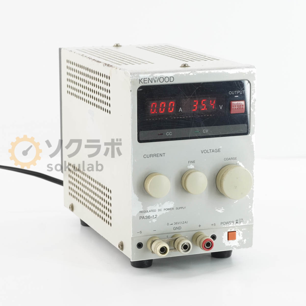 【中古】 JB 保証なし KENWOOD PA36-1.2 REGULATED DC POWER SUPPLY 直流安定化電源 DC電源 直流電源 0-36V 1.2A 08277-0008