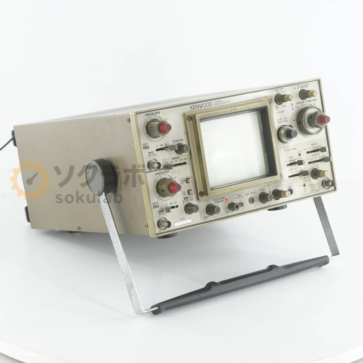 【中古】[JB]保証なし KENWOOD CS-1100A OSCILLOSCOPE オシロスコープ 100MHz 電源...