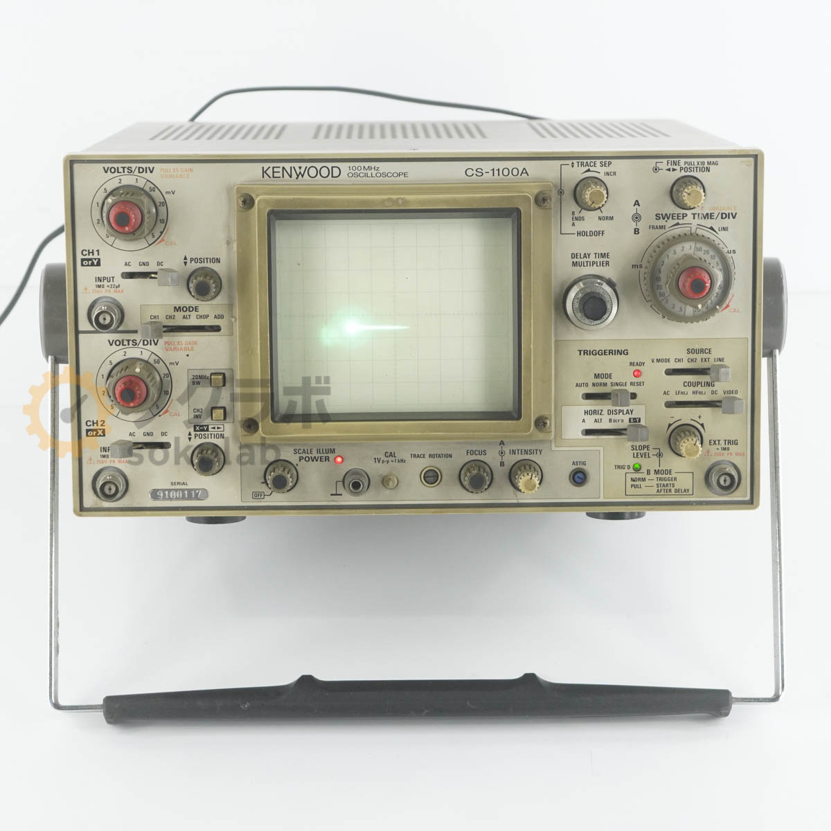 【中古】[JB]保証なし KENWOOD CS-1100A OSCILLOSCOPE オシロスコープ 100MHz 電源...