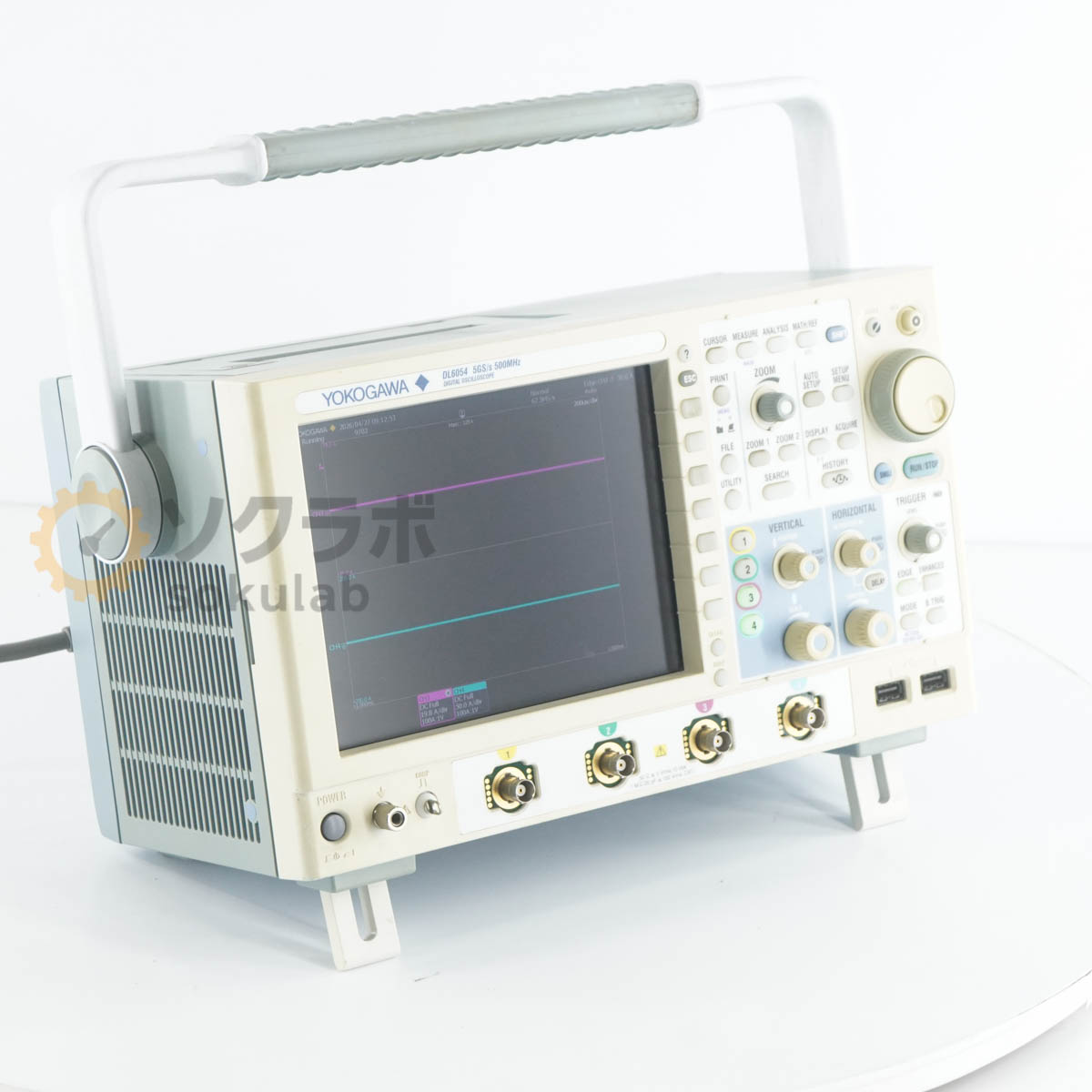 8日保証 YOKOGAWA DL6054 -M-HJ/B5/P2/7C 500MHz 5GS/s DIGITAL OSCILLOSCOPE 横河 デジタルオシロスコープ 