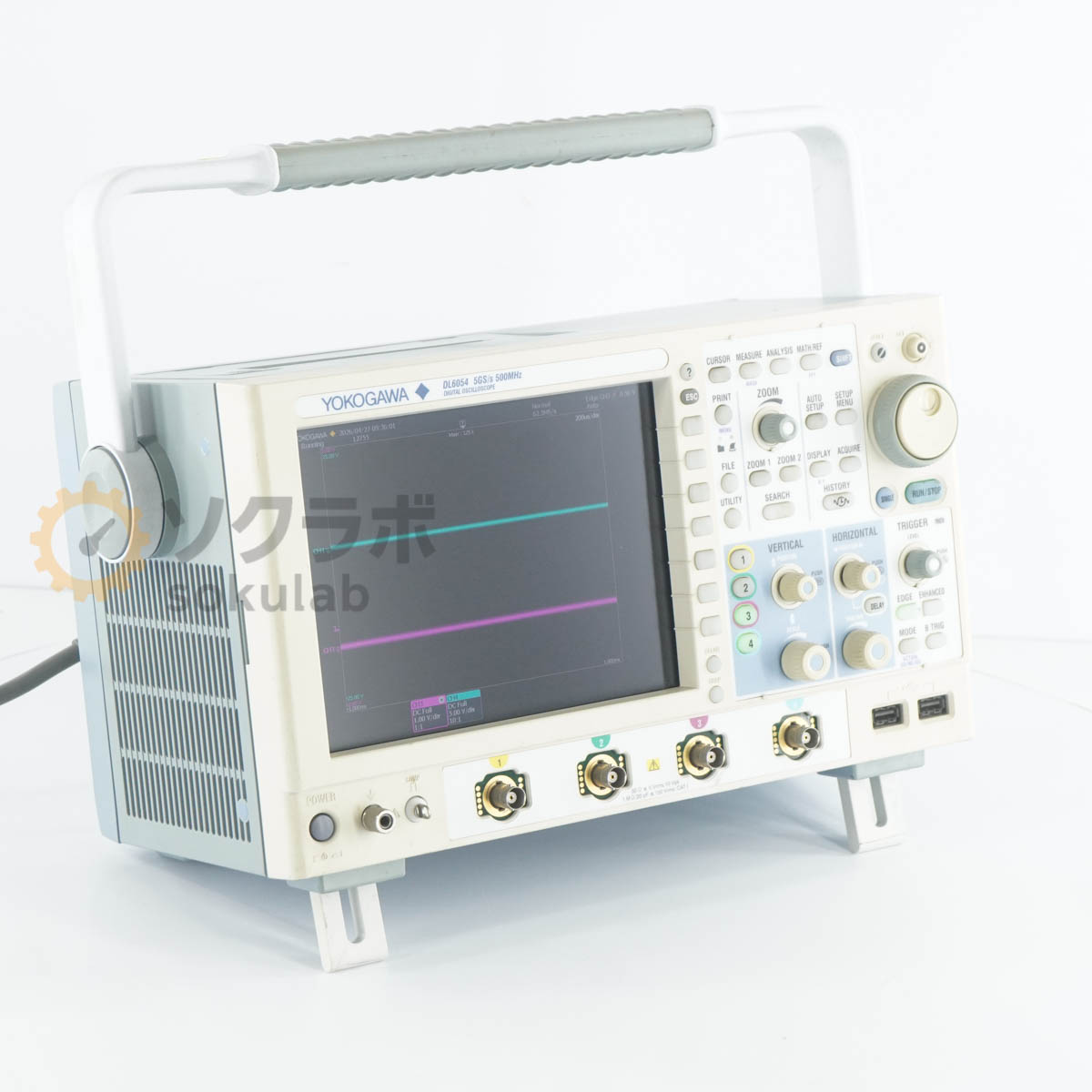 8日保証 YOKOGAWA DL6054 -M-HJ/B5/P2/7C 500MHz 5GS/s DIGITAL OSCILLOSCOPE 横河 デジタルオシロスコープ 
