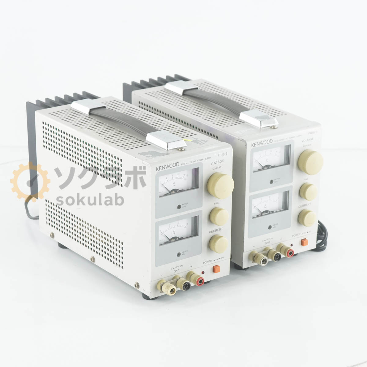 Rakuten - 【中古】[JB]保証なし 2台セット KENWOOD PR18-3 0-18V 3A REGULATED DC POWER SUPPLY ケンウッド 直流安定化電源 DC電源 直流電源 [08148-0017]