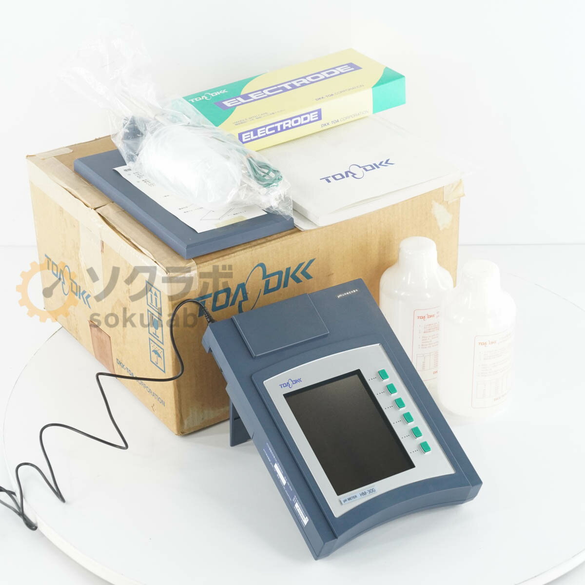 Rakuten - 【中古】[DW]8日保証 TOA DKK HM-30G pH METER pHメーター pH計 電極付 GST-5721C ACアダプター 電源コード [08416-0005]