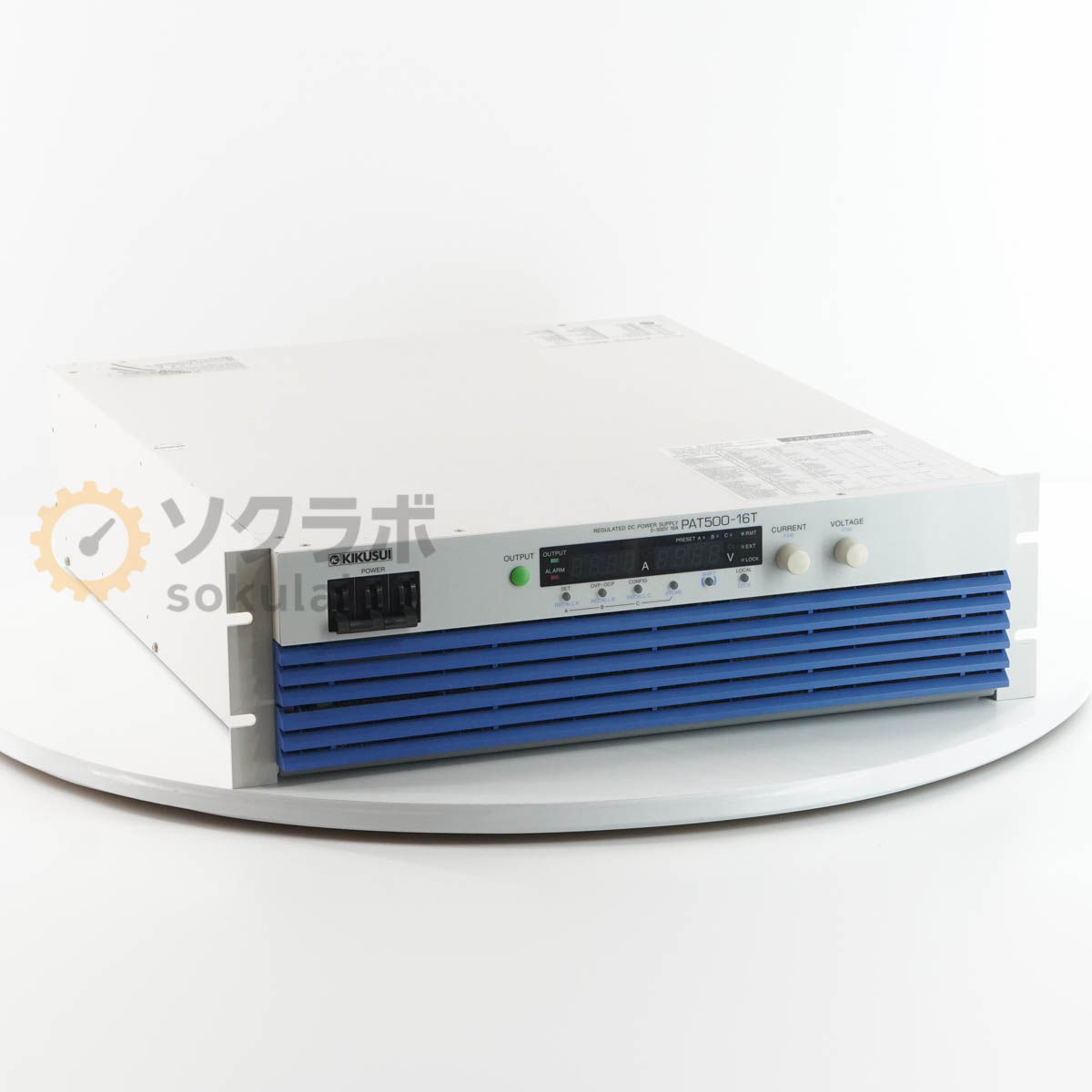 乐天商城 - 【中古】[DW]8日保証 KIKUSUI PAT500-16T 0-500V 16A 三相200 REGULATED DC POWER SUPPLY 菊水 直流安定化電源 高効率大容量スイッチング電源 DC電源 直流電源 [07896-0103]