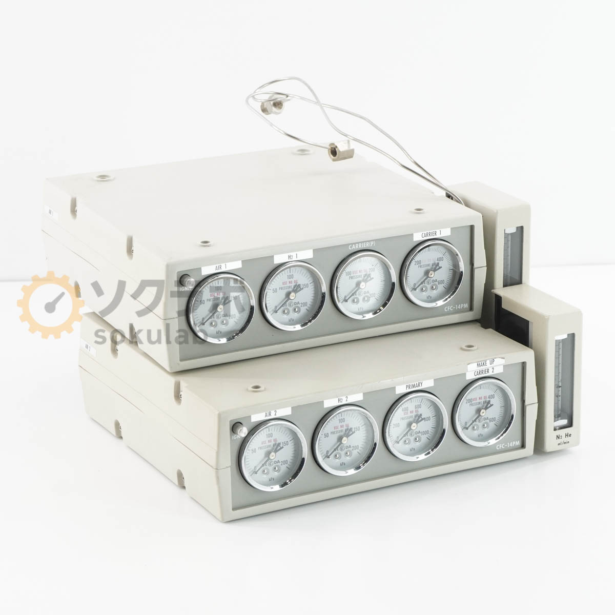 乐天商城 - 【中古】[DW]8日保証 2台セット SHIMADZU CFC-14PM Flow Controller for GC Gas Chromatograph 島津製作所 フローコントローラー ガスクロマトグラフ用 [07902-0106]