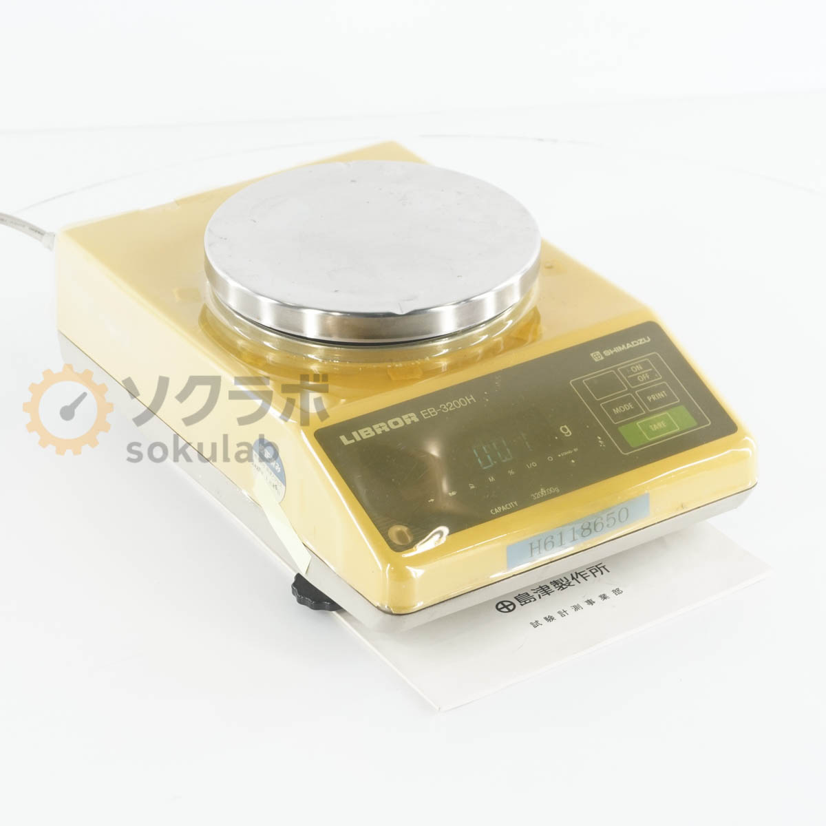 乐天商城 - 【中古】[DW]8日保証 SHIMADZU EB-3200H LIBROR ひょう量3200g Electronic Balance 島津製作所 電子天びん 電子天秤 [08228-0007]