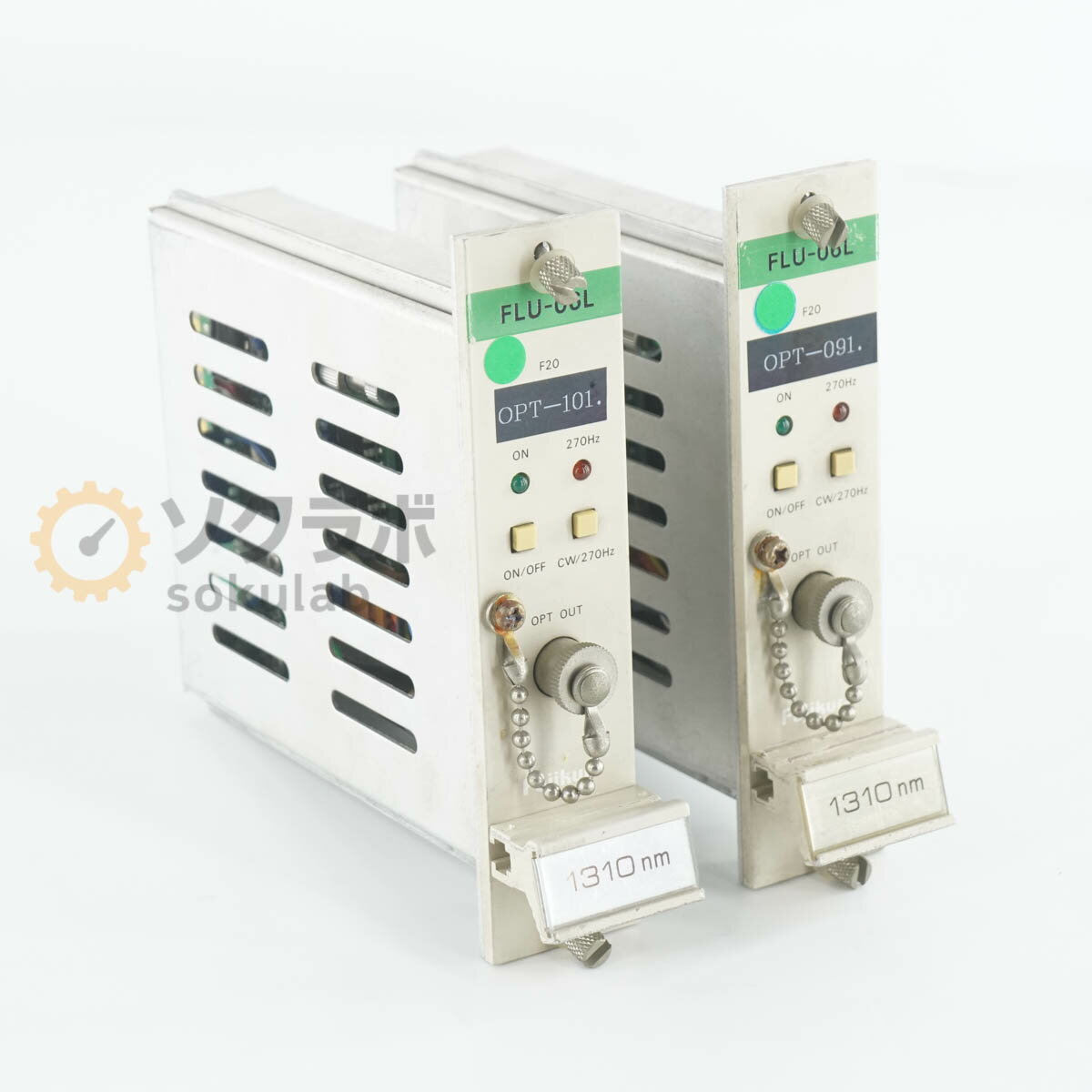 8日保証 2台セット Fujikura FLU-06L OPTICAL POWER SENSOR フジクラ 光パワーセンサー オプティカルパワーセンサー 