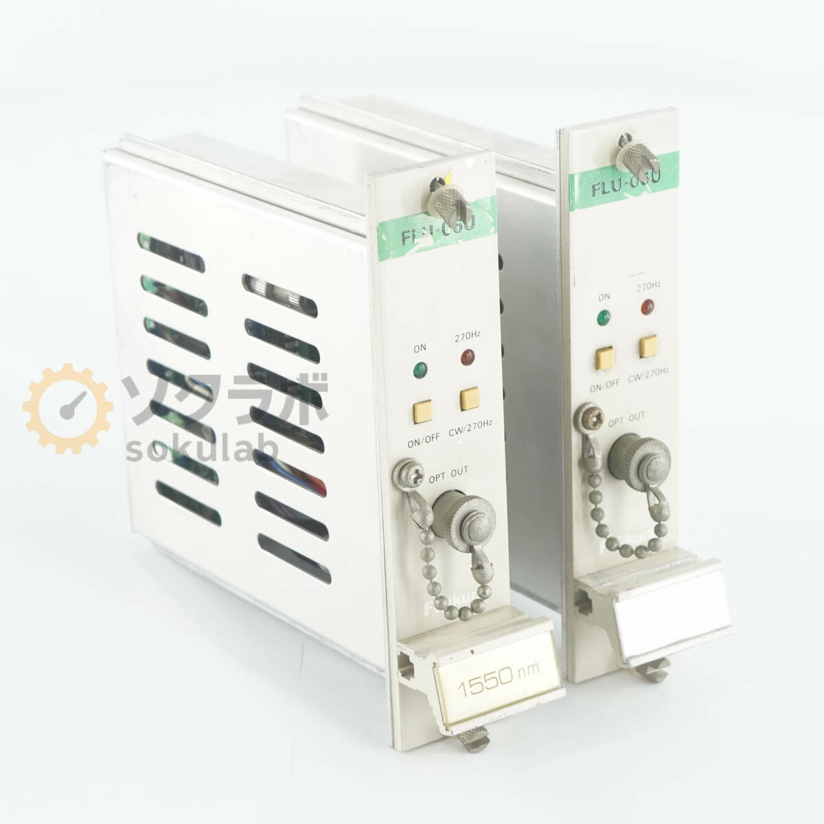 8日保証 2台セット Fujikura FLU-06U OPTICAL POWER SENSOR フジクラ 光パワーセンサー オプティカルパワーセンサー 