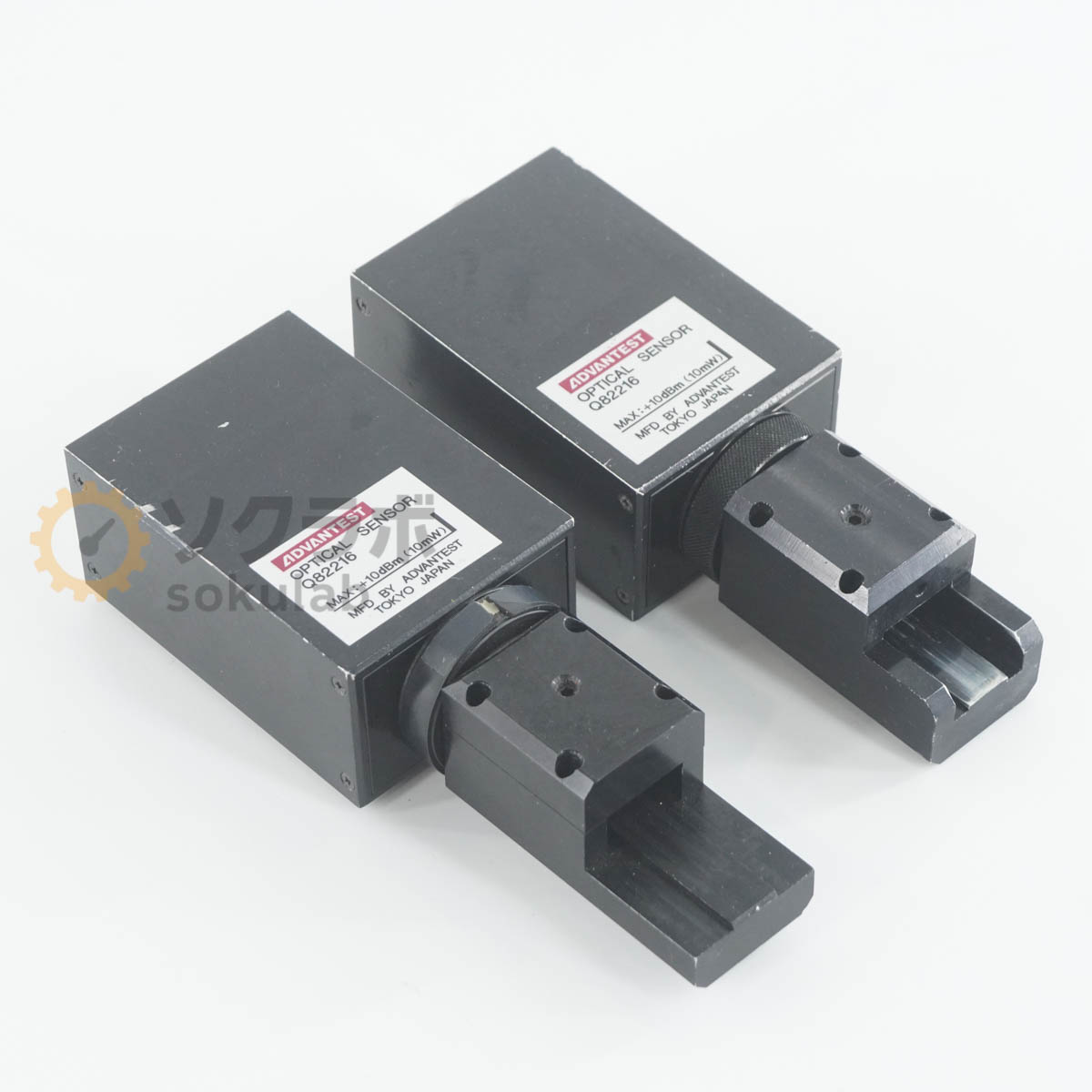 8日保証 2台セット ADVANTEST Q82216 ＋10dBm 10mW OPTICAL SENSOR アドバンテスト 光センサー 光センサヘッド オプティカルセンサー 