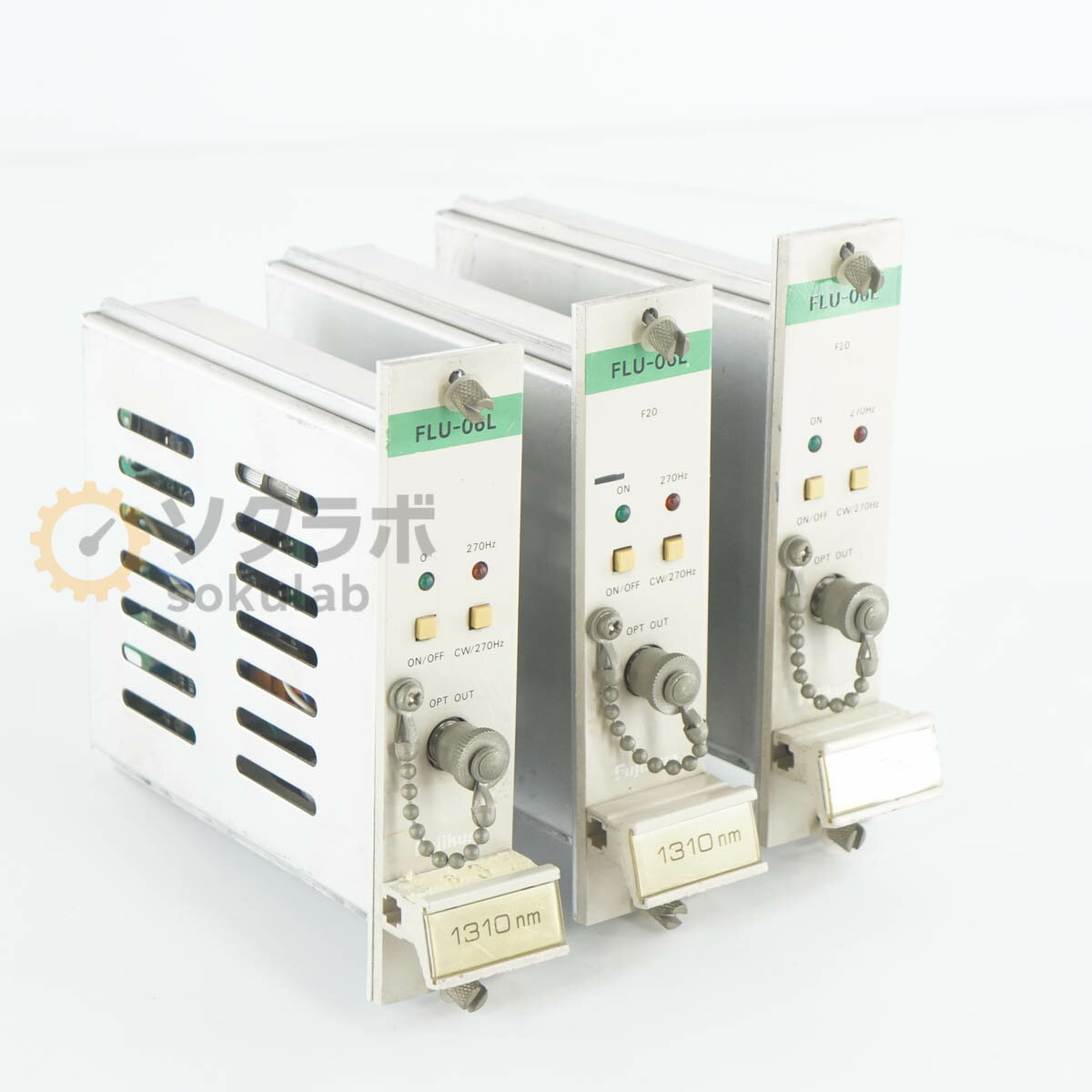 8日保証 3台セット Fujikura FLU-06L 1310nm OPTICAL POWER SENSOR フジクラ 光パワーセンサー オプティカルパワーセンサー 