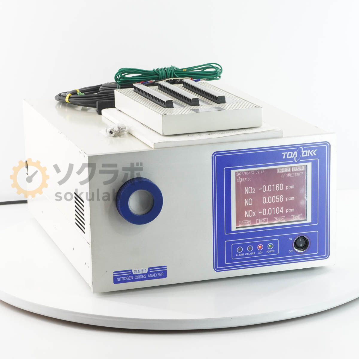 保証なし TOA DKK GLN-314 NITROGEN OXIDES ANALYZER 東亜DKK 大気中窒素酸化物測定装置 