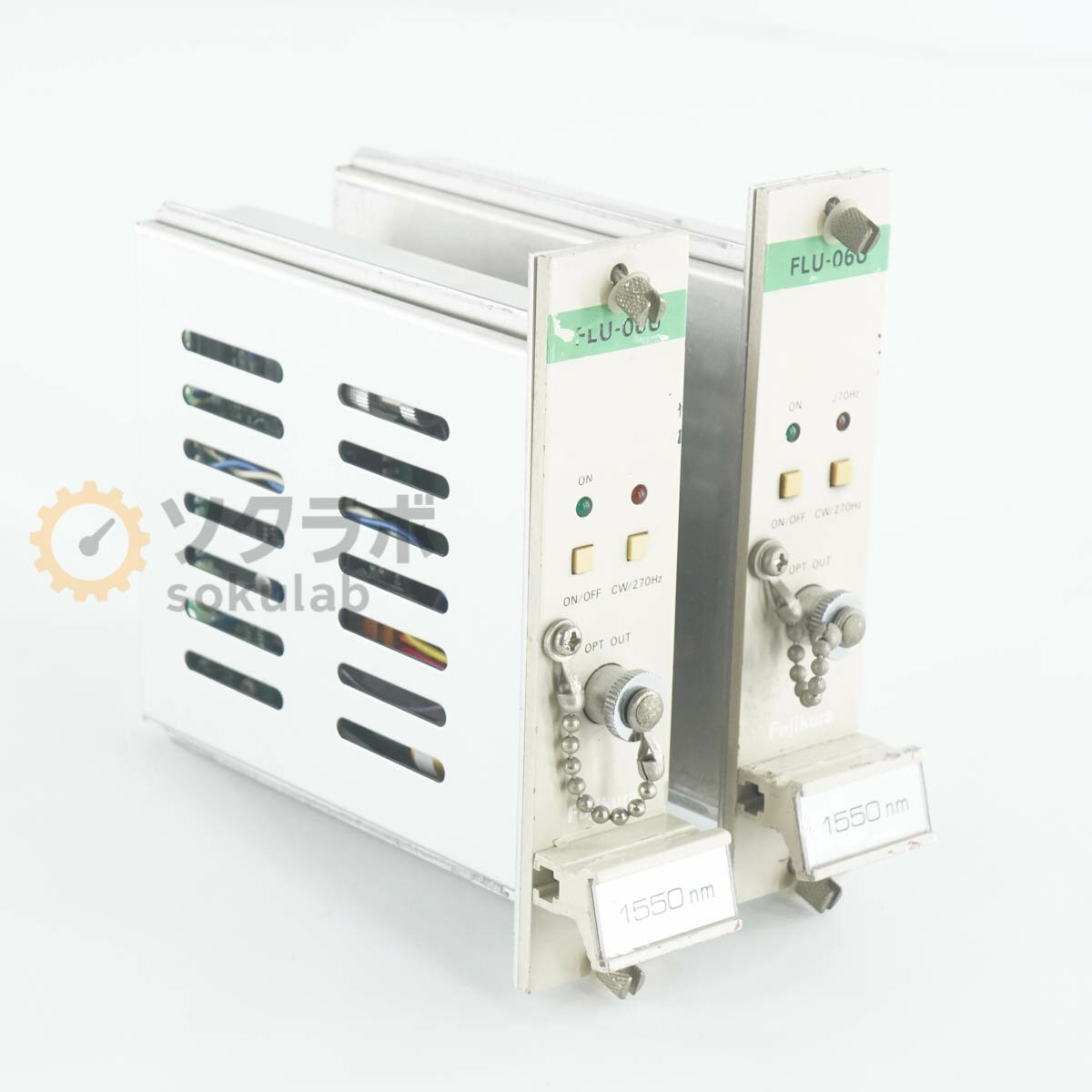 8日保証 2台セット Fujikura FLU-06U OPTICAL POWER SENSOR フジクラ 光パワーセンサー オプティカルパワーセンサー 